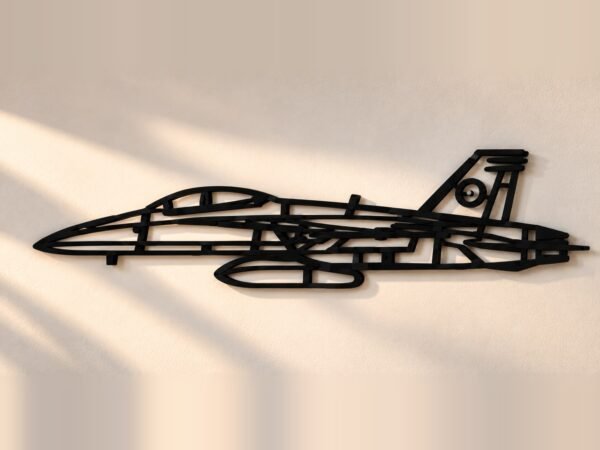 Silueta de avión para pared